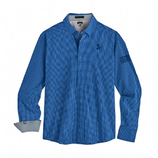 Storm Creek Men's Infuencer Microplaid with Solid Cuff #2