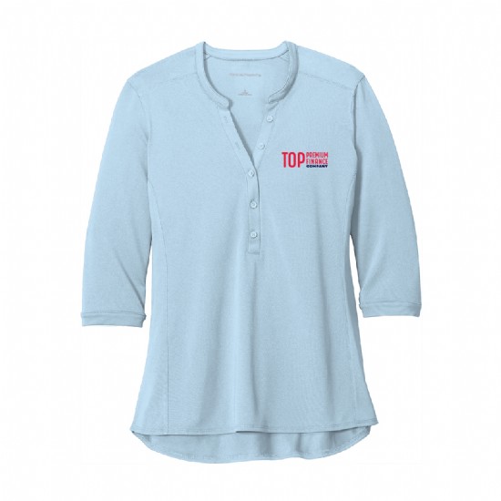 Port Authority Ladies UV Choice Pique Henley #7