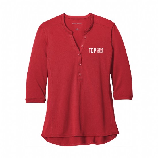 Port Authority Ladies UV Choice Pique Henley #9