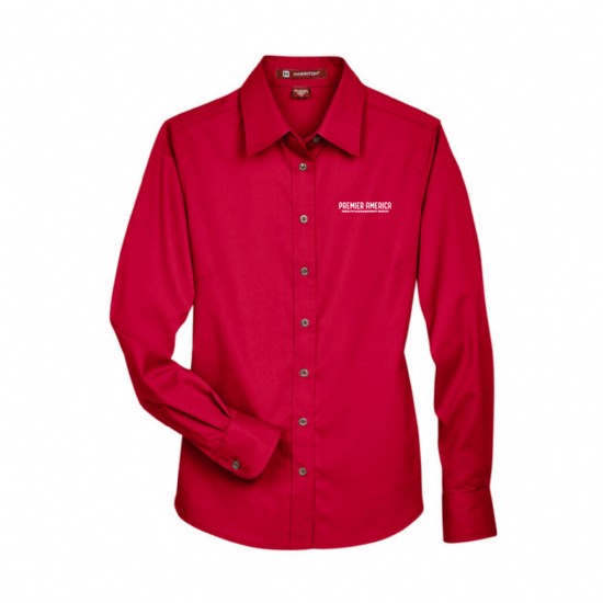 Ladies' Easy Blend Long-Sleeve Twill Shirt with Stain-Release #6