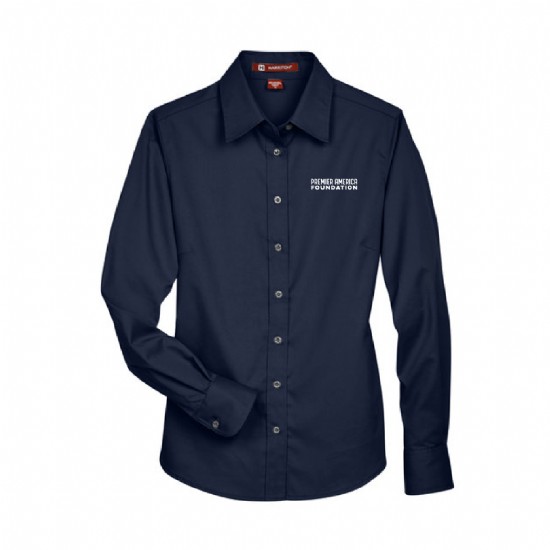 Ladies' Easy Blend Long-Sleeve Twill Shirt with Stain-Release #8