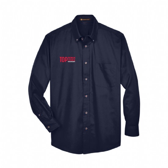 Easy Blend Long-Sleeve Twill Shirt with Stain-Release #10