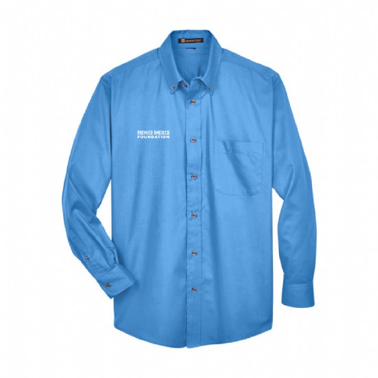 Easy Blend Long-Sleeve Twill Shirt with Stain-Release #8