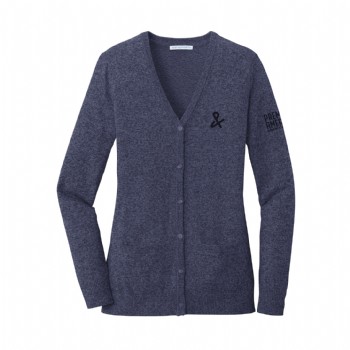 Port Authority  Ladies Marled Cardigan Sweater